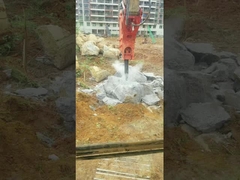 YTB140 शीर्ष प्रकार / त्रिकोण हाइड्रोलिक ब्रेकर 140 चिसेल, सूट 19-26 टन