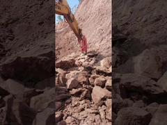 YTB155 शीर्ष प्रकार / त्रिकोण हाइड्रोलिक ब्रेकर 155 चिसेल, सूट 28-35 टन