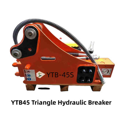 YTB45 त्रिभुज प्रकार हाइड्रोलिक ब्रेकर हथौड़ा 45 चिसेल सूट 1.2-3.0 टन
