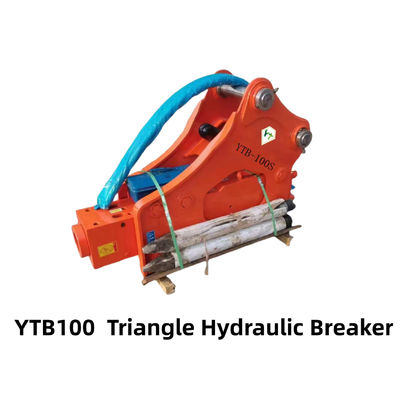 YTB100 हाइड्रोलिक ब्रेकर हथौड़ा साइड टाइप त्रिकोण टाइप 100 चिसेल 10-16 टन के लिए