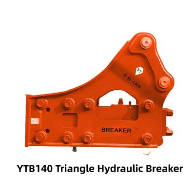 साइड टाइप/त्रिकोण हाइड्रोलिक ब्रेकर YTB140S 140 19-26 टन खुदाई के लिए चिसेल