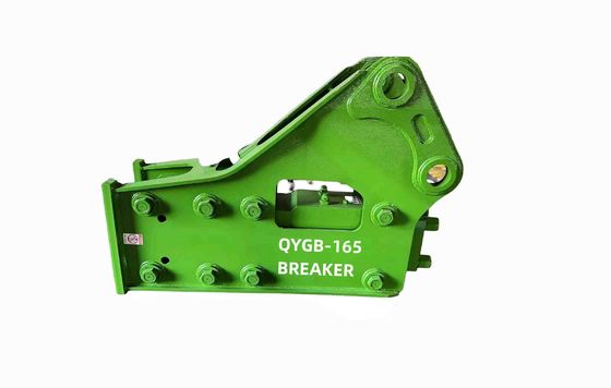 हाइड्रोलिक उत्खनन रॉक ब्रेकर QYGB165S त्रिभुज प्रकार 165 36-45 टन के लिए चिसेल