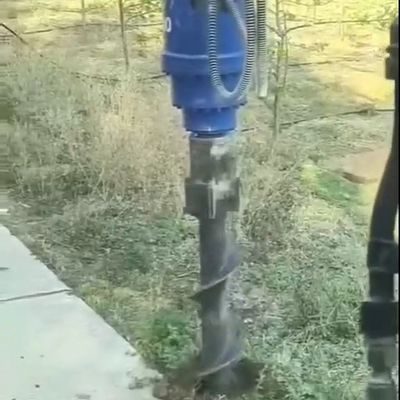 ड्रिल रॉड डायआ 30-80 मिमी 1.5-2 मीटर के साथ सर्पिल हाइड्रोलिक ऑगर ड्रिलिंग मशीन